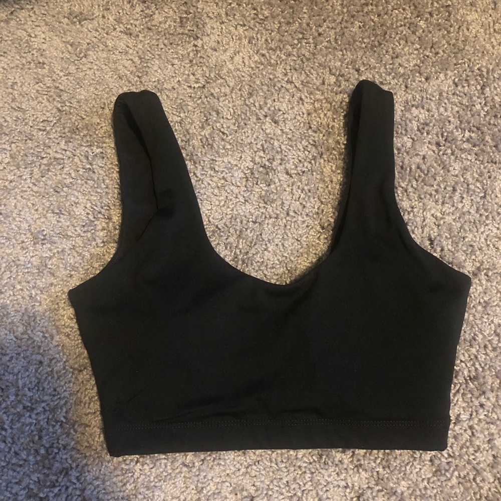 Balance athletica black sports bra size S NWOT